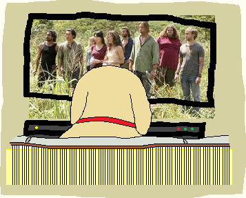 retriever dog watching TV