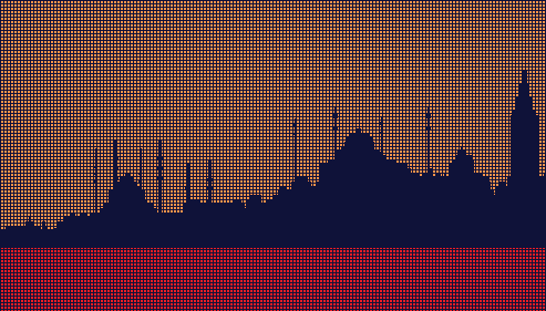 Istanbul silhouette of Istanbul city